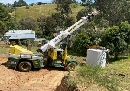 Aerated wastewater system installation Mansfield